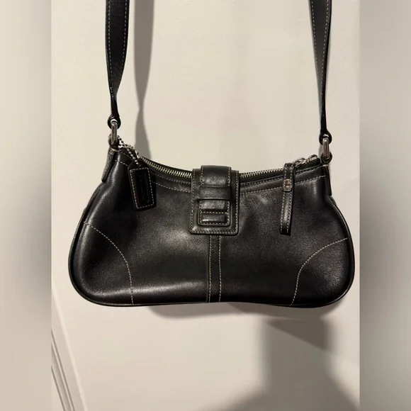 Coach Black Leather Bag - Picture 2 of 14